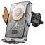 Автотримач з БЗП Hoco HW7 Transparent Discovery Edition (air outlet) Metal gray - мініатюра 1