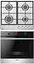 Комплект Hansa духовка электрическая + поверхность газовая черный+нержавеющая сталь - миниатюра 5