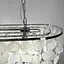 Удлиненная серебряная люстра ATHELIA с перламутровыми пластинами | Ст. 1537-800*300 СН | Line F - миниатюра 7