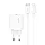 МЗП Usams US-CC226 Kit-Yi Ser. 20W (1USB-C) + кабель Type-C to Lightning White - миниатюра 1