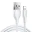 Кабель Remax Lesu Pro USB - Lightning 2.1 A 1 метр Белый (RC -160i-w) - миниатюра 1