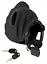 Мужской пояс верности Black Velvets Cock & Ball Cage 10 см черный - миниатюра 6