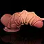 Фалоімітатор Dual-Layered Silicone Nature Cock 9.5'' 24.5 см коричневий - мініатюра 9