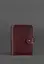 Шкіряна обкладинка для паспорта 3.0 бордова - мініатюра 2