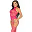Кружевный бодистокинг с открытым доступом Leg Avenue High neck lace Bodystocking One Size Raspberr - миниатюра 4