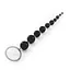 Анальний ланцюжок Crushious з 10 намистин чорний - мініатюра 3