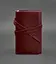 Шкіряний блокнот (Софт-бук) 1.0 бордовий - мініатюра 1