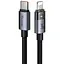 Кабель Mcdodo 36W USB-C to Lightning Transparent Cable with Charging Light 1.2 м CA-6940 Чорний - мініатюра 1