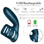 Насадка на пенис B - Series Fox Foxshow Wibrator Silicone Ring 11 см синий - миниатюра 5
