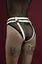 Гартеры Feral Feelings - Belt Briefs, трусики, натуральная кожа, Белый - миниатюра 3