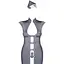 Еротичний костюм стюардеси Obsessive Stewardess 3 pcs costume grey S/M - мініатюра 5
