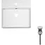 Умивальник Qtap Nando LT підвісний прямокутний 500x420x120 мм White + донний клапан PU02O, Білий - мініатюра 1
