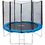 Батут TK-Sport B-20556 диаметр 183 см с защитной сеткой, батут на пружинах с лестницей - миниатюра 1
