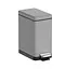 Відро для сміття Koer TC-010210-07 з плавним закриттям прямокутне 10 л сірий (KR5599)  - мініатюра 2