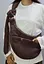 Слінг сумка переноска через плече для тварин собак котів дрібних порід до 6 кг ремінцем із кишенею dogs bomba коричневий  - мініатюра 6