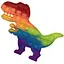 Сенсорна іграшка Pop it динозавр різнокольоровий - мініатюра 1