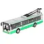 Іграшкова модель тролейбуса "Автопарк" 6407A інерційний Зелений - мініатюра 1