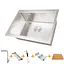 Комплект кухоннї мийки та змішувача з нержавіючої сталі NS-5742, Нержавіюча сталь - мініатюра 1