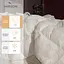 Одеяло пуховое MirSon Imperial Delight, летнее, 215х155 см, белое с зеленым кантом - миниатюра 2