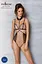 Боди с открытой грудью Passion DOMINICA Body L/XL beige воротник-чокер корсет - миниатюра 5