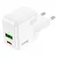 Зарядное устройство 2 порта Hoco C111A блок питания USB + Type-C 30 W - миниатюра 4