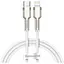 Кабель Baseus Cafule Metal Type-C to Lightning PD 20W (2m) white (CATLJK-B02) - мініатюра 1