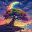 Алмазна мозаїка "Дерево мрій" Brushme BH021 неповна викладка 25х25 см - мініатюра 2