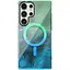 Чохол TPU Epik Shiny Mountain (MagFit) для Samsung Galaxy S25 Ultra Green/Blue - мініатюра 1