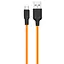 Дата кабель Hoco X21 Plus Silicone MicroUSB Cable (1m) Black / Orange - мініатюра 1
