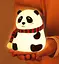 Детский силиконовый ночник Panda Silicone Lamp LJC-142-A аккумуляторный светильник игрушка для сна - миниатюра 3