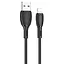 Дата кабель Borofone BX86 Advantage USB to Lightning (1m) Black - мініатюра 1