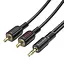 Готовий аудіо кабель miniJack 3,5 Stereo - 2xRCA Borofone BL-11 1,5m - мініатюра 2