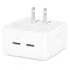 Зарядное устройство адаптер блок Apple 35 W Dual USB-C Port Compact Power Adapter (MNWM3) - миниатюра 1