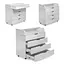 Комод пеленатор White Elegance DSK-M901 МДФ белый 900 мм - миниатюра 2