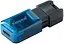 Флеш-накопичувач Kingston USB флеш накопичувач DataTraveler 80 M Blue/Black (DT80M/128GB) - мініатюра 1