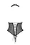 Боди с открытой грудью Passion DOMINICA Body L/XL black воротник-чокер корсет - миниатюра 4