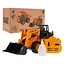 Бульдозер на управлінні з вогнями та димом жовтий - мініатюра 1