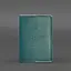 Кожаная обложка для военного билета офицера запаса 8.0 зеленая - миниатюра 6