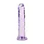 Фалоімітатор RealRock Crystal Clear Realistic Dildo 6'' 14.5 см фіолетовий - мініатюра 6