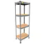 Металевий стелаж Emby Light Series (розмір 1500х450x300мм) 4 полиці ДСП до 100кг Оцинкований - мініатюра 1