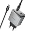 МЗП Borofone BN21 Lena PD40W+QC3.0 (2USB-C) + кабель Type-C to Type-C Metal gray - мініатюра 3