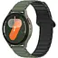 Ремешок DK CDK для Huawei Watch GT 2 46mm 22mm Silicone Shaped Magnetic Band (018823) (green / black) - миниатюра 3