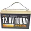 Аккумуляторная батарея Power Queen LiFePO4 12.8V 100Ah 1280Wh с BMS 100A, ресурс 4000 циклов, IP65 для автономных систем - миниатюра 1
