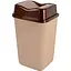 Кошик для сміття Violet House 0091 Метелик з кришкою 50 л Cappuchino (0091 Бабочка CAPPUCHINO с/кр.50 л) - мініатюра 1