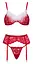 Комплект Cottelli Lingerie X-Mas Bra Set L/XL (червоний) - мініатюра 5