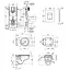 Комплект 4 в 1: Инсталляция GROHE Rapid SL 3 в 1 3884966Q + Унитаз безободочный Kroner Oker WHI533536 RIMLESS с сиденьем Slim Duroplast / Soft-close / Quick relase KO533536WHIR (388496 - миниатюра 2