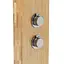 Душова панель Corsan Balti 2.0 bamboo хром з термостатом B001TCH - мініатюра 4