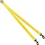 Повідець-спарка для собак рефлекторний Barksi Active (ширина 16 мм, довжина 80 см) жовтий - мініатюра 2
