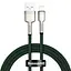 Кабель Baseus Cafule Metal Lightning 2.4A (2m) green (CALJK-B06) - мініатюра 1
