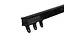 Карниз для штор профиль WS в сборе Черный для тяжелых штор, Польша 300 см - миниатюра 1